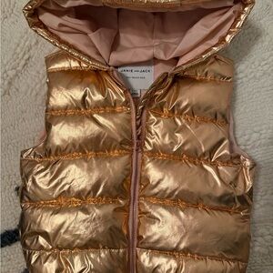 Janie and Jack Shimmering Pink Puffer Vest